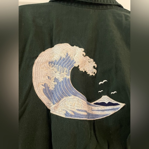 Rue Stiic Ukiyo Worksuit/Jumper/Jumpsuit Sort Sleeve in Emerald Green- Large - Picture 8 of 13